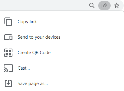 Google Chrome QR Code Creation